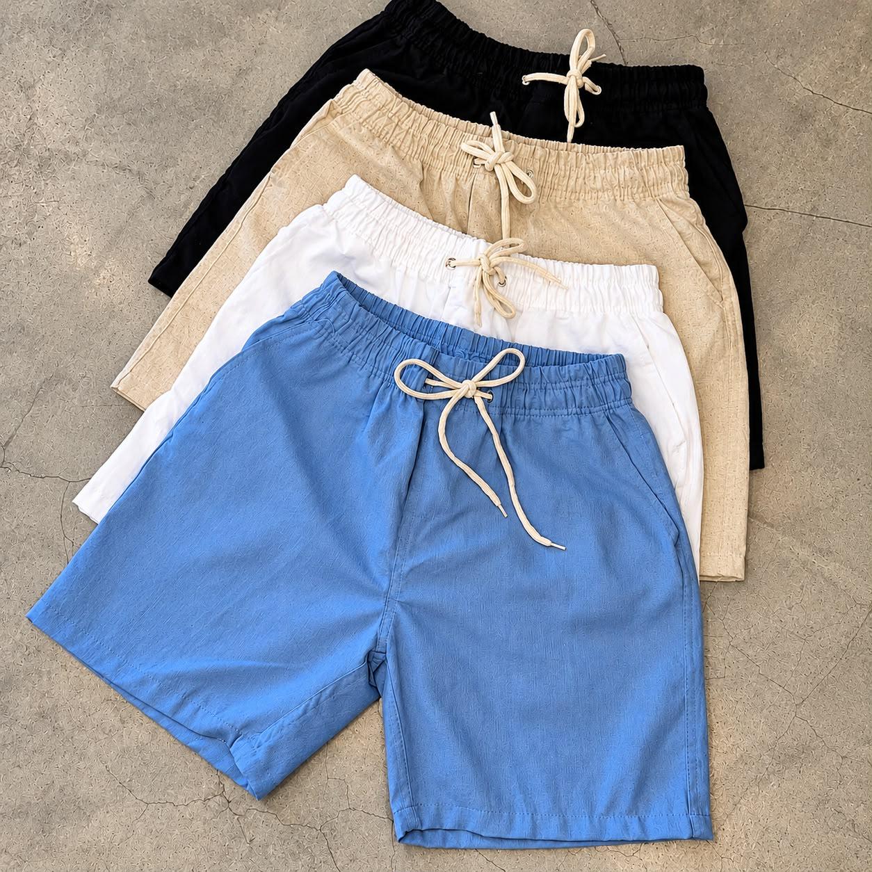 Kit com 3 Shorts Linho Verão