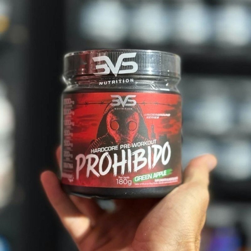 Pré Treino Prohibido 180g Sabor Green Apple