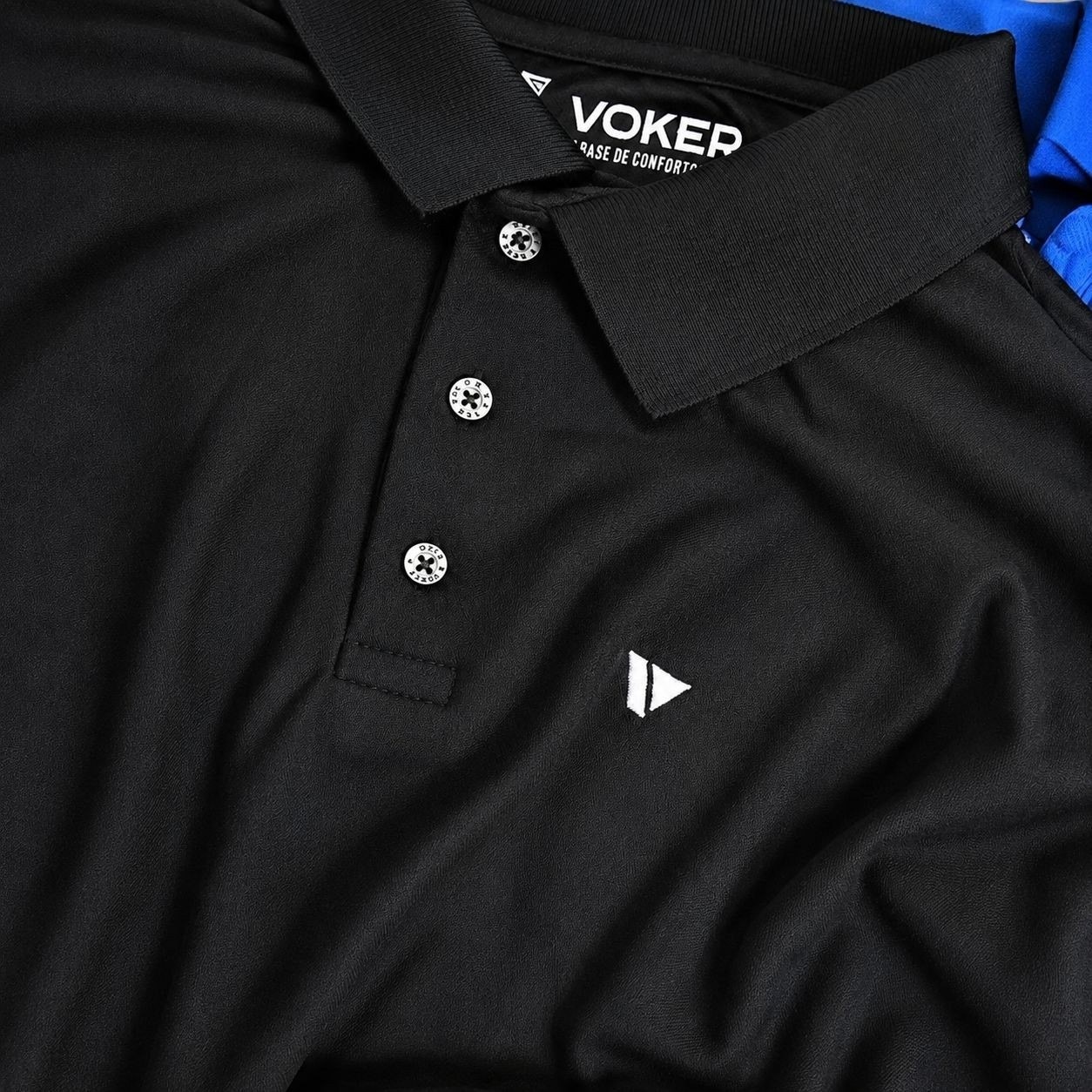 Kit com 3 Camisas Gola Polo Voker (P ao GG)