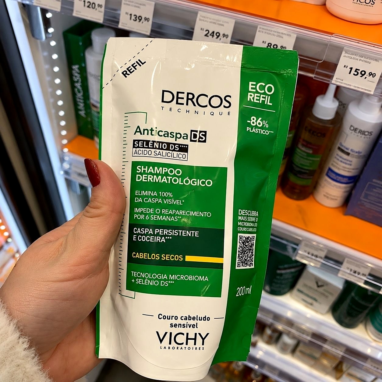 🧴 Refil Shampoo Anticaspa Dercos 200g