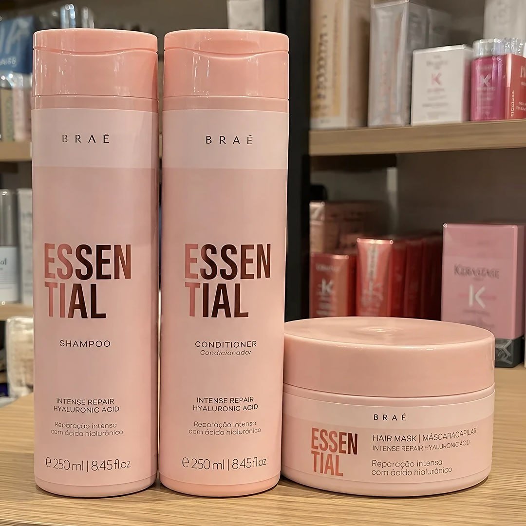 Braé Essential Kit - Shampoo 250ml - Condicionador 250ml - máscara 200g