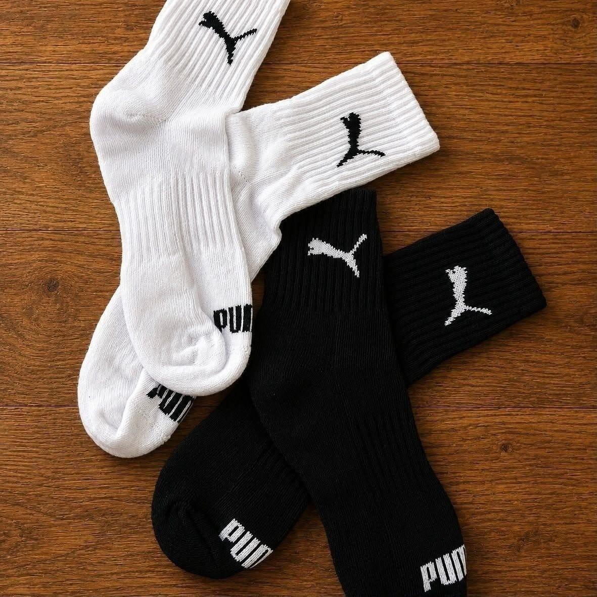 Kit com 6 Pares Meias Puma Cano Médio Alto
