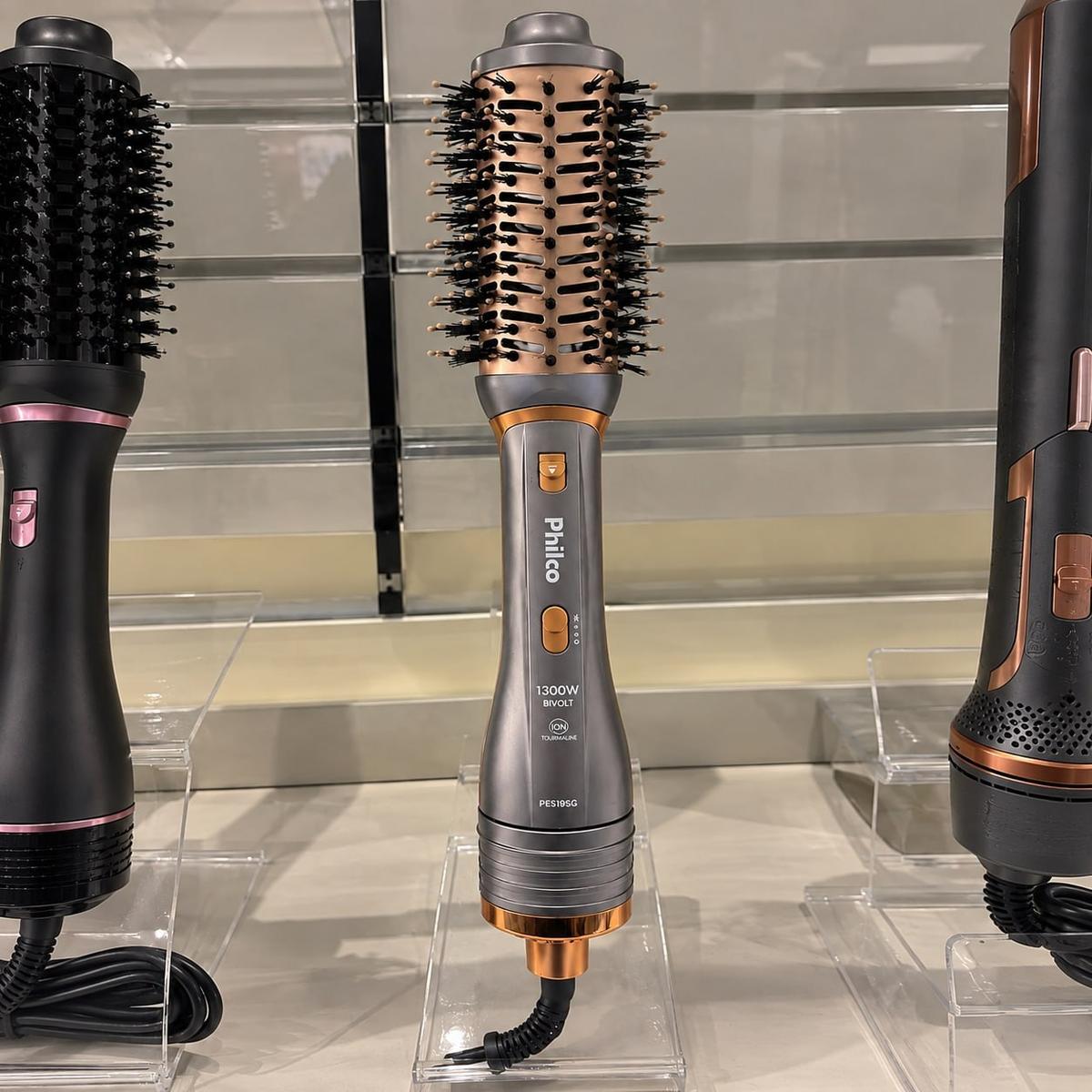 Escova Secadora Philco Pes19sg 3 Acessórios 1300w Cor Prata