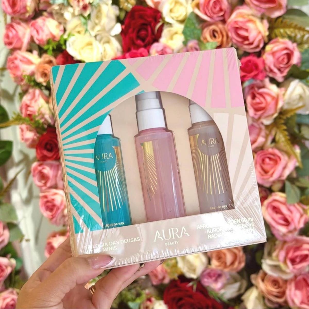 Kit 3 Body Splash Aura Jade Picon Trilogia Deusas 60ml Cada