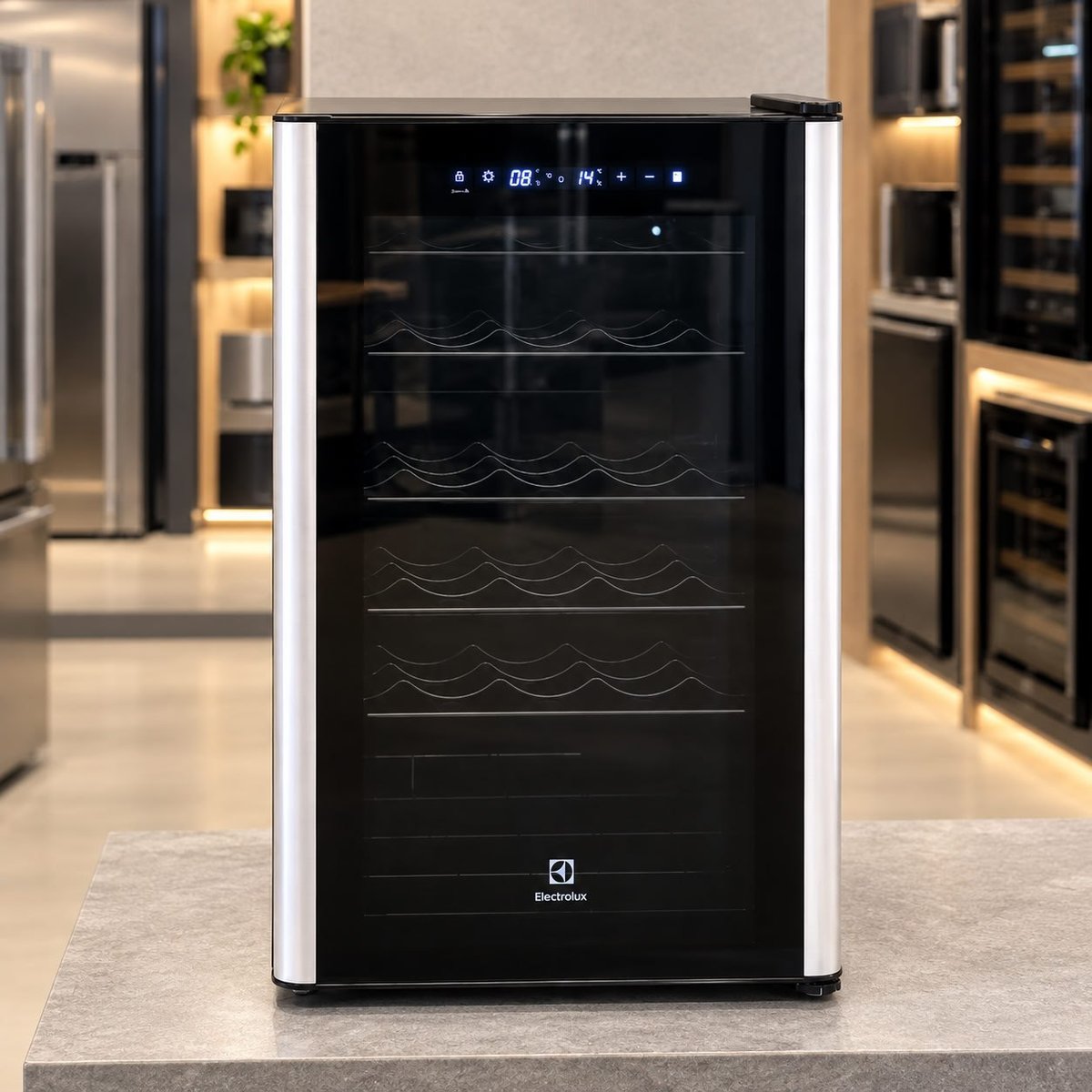 Adega Electrolux Preta 29 Garrafas com Duas Zonas de Temperatura e Painel Digital WDF29