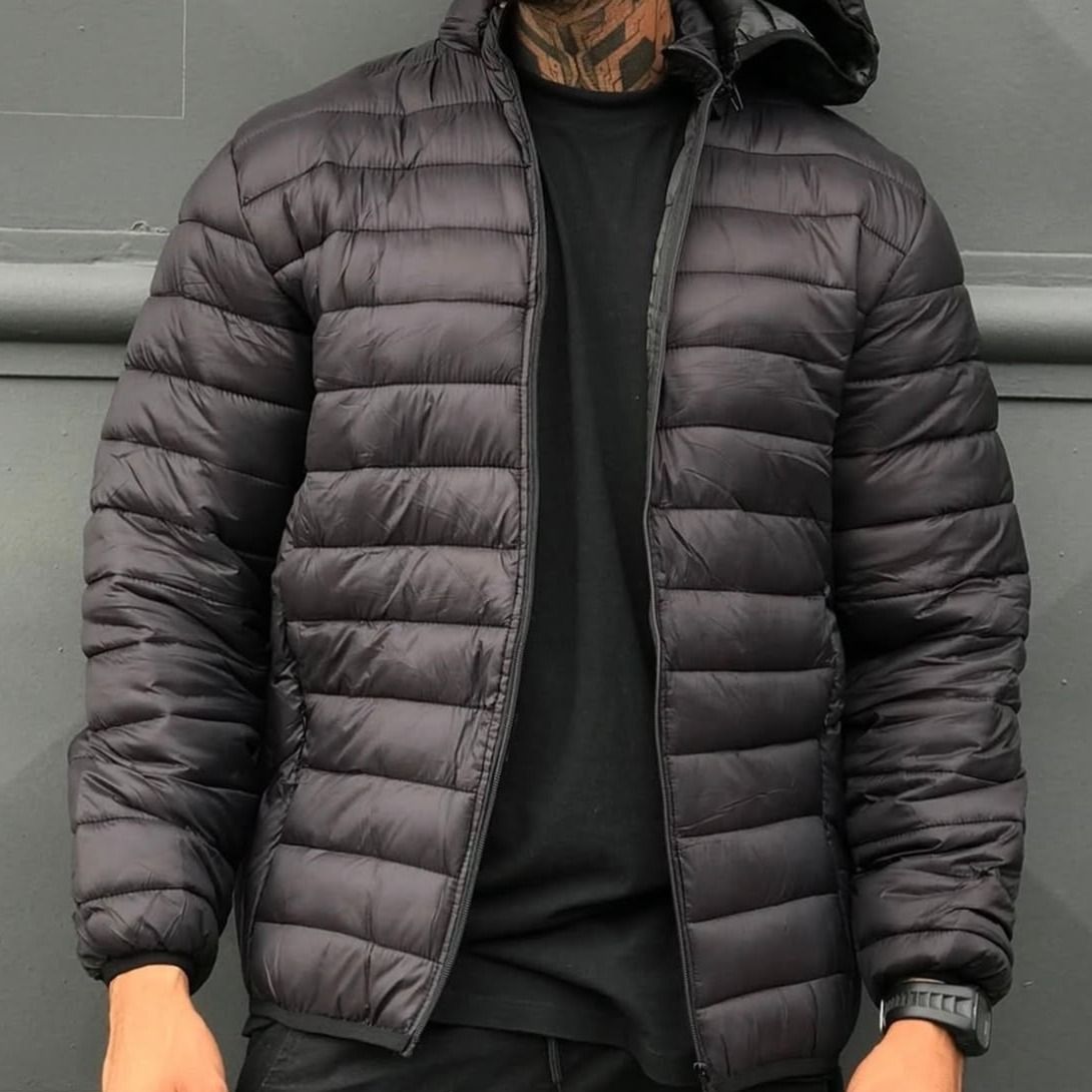Jaqueta Puffer Masculina Bobojaco Impermeável Inverno Frio (P ao XGG)