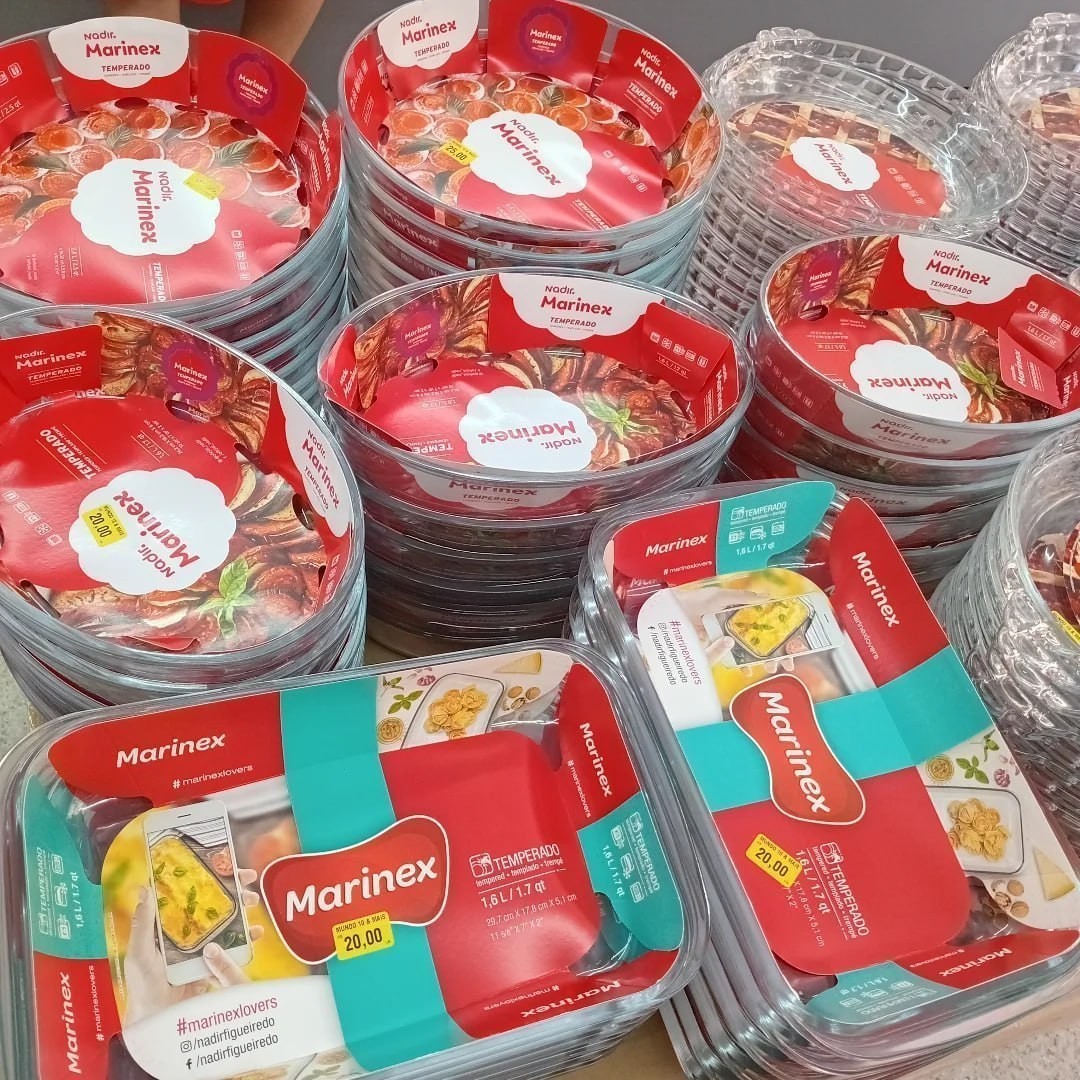 Conjunto De Travessas Refratárias Em Vidro 10 Peças Marinex
