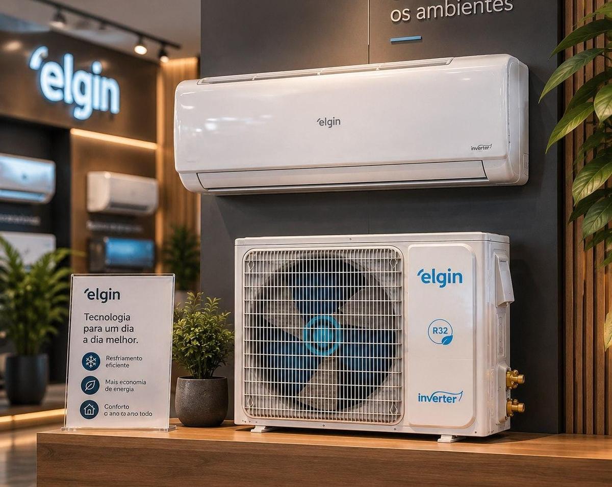 Ar Condicionado Elgin Split Hi Wall Eco Inverter III 9.000 Btu Frio Wi-fi ​