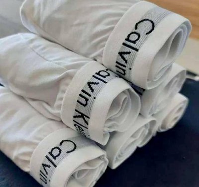 Kit 2 Cuecas Masculinas Boxer Branca Calvin Klein 0900 Liso