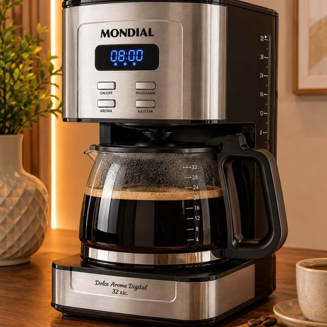 Cafeteira Elétrica Dolce Arome Digital, Mondial, 800W - C-44-32X-SDI 127v