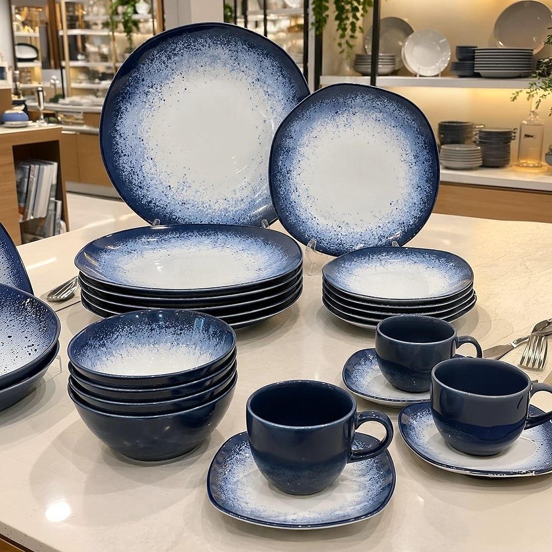 Aparelho de Jantar 20 peças Galapagos Ryo Oxford Porcelana