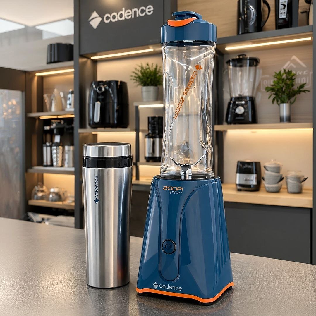 Blender Zoop Sport Inox Cadence Com 2 Jarras