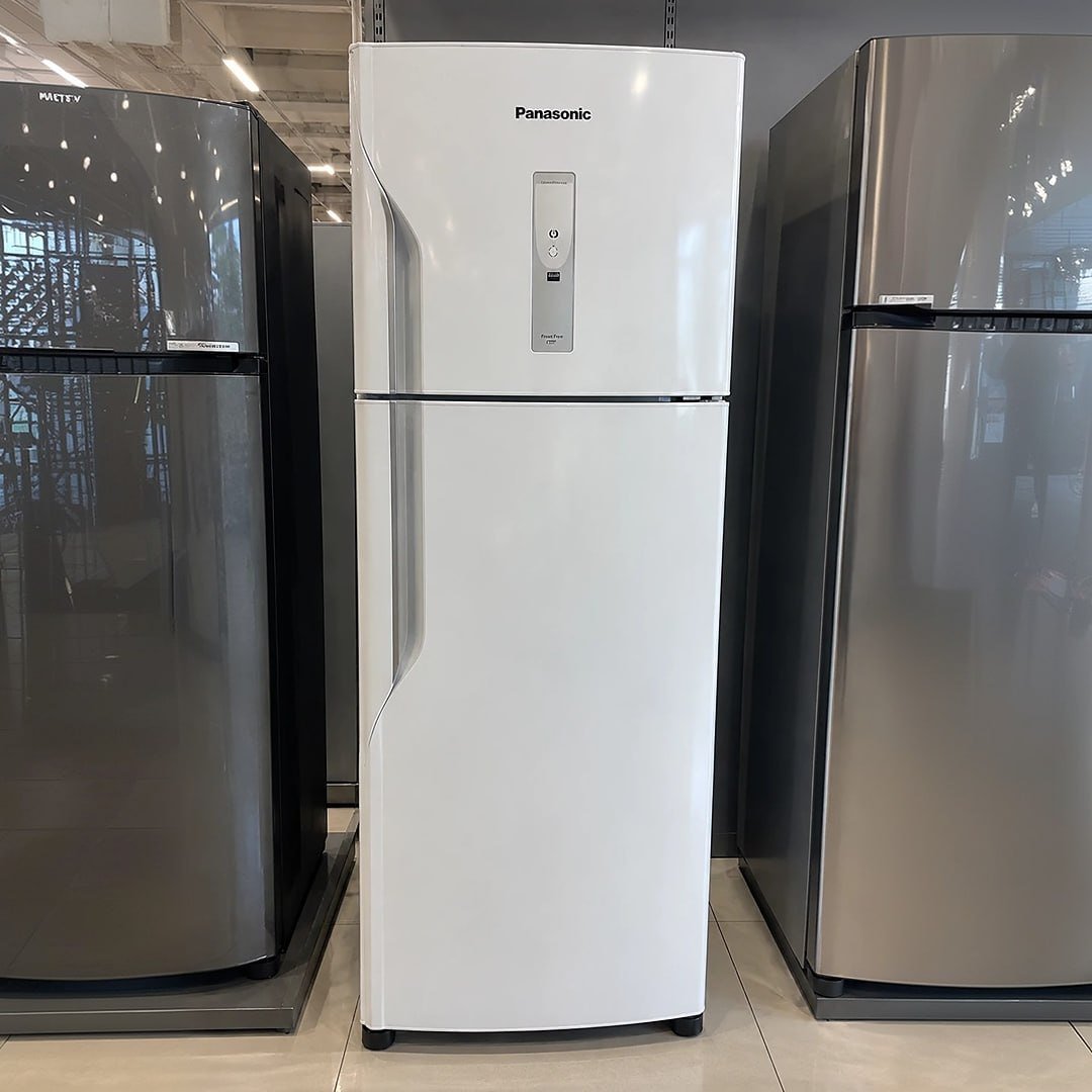 Geladeira Panasonic A+++ Frost Free 387l Branco Nr-bt41pd1wa 127v