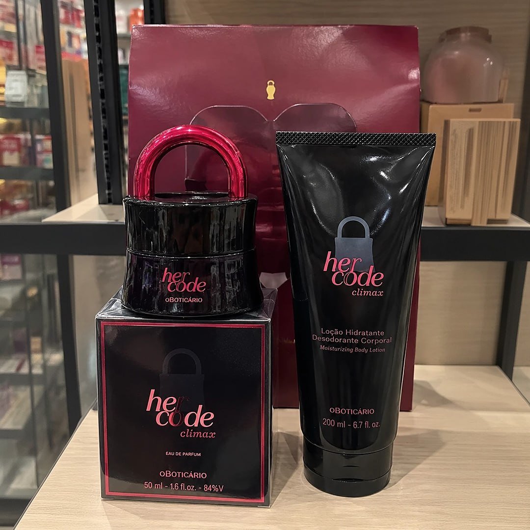 Perfume Her Code Clímax Eau De Parfum 50ml + Loção Corporal Amadeirado