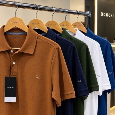 Camisa Gola Polo Social Masculina Slim Algodão Casual Ogochi (P ao XG)