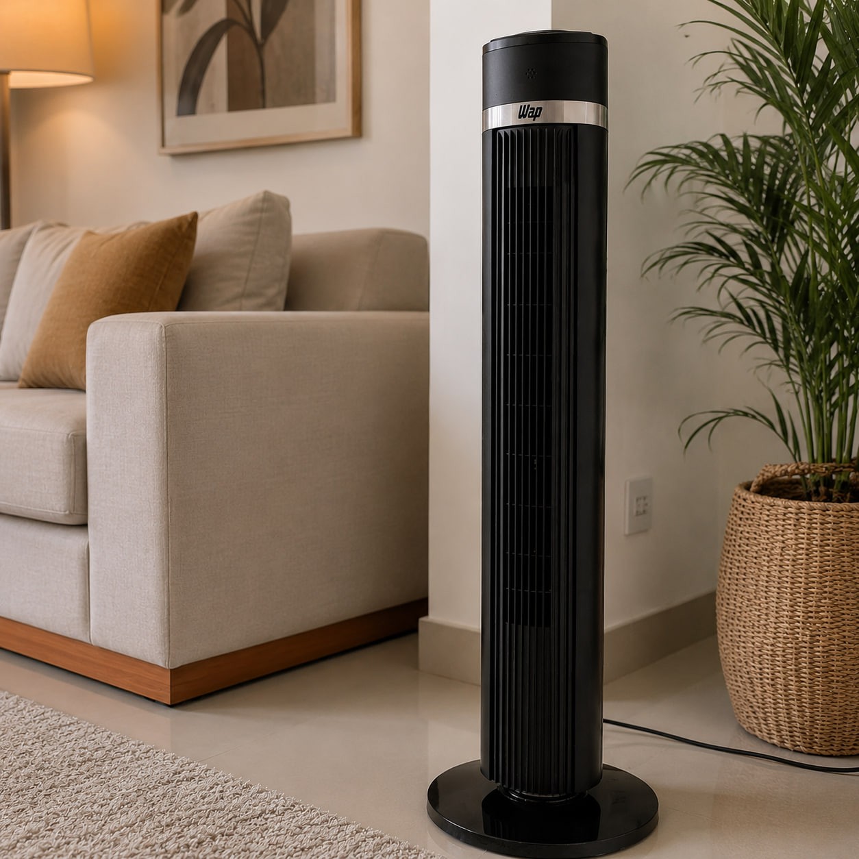 Ventilador de Torre WAP Air Silence com Ajuste de 4 Velocidades 127v