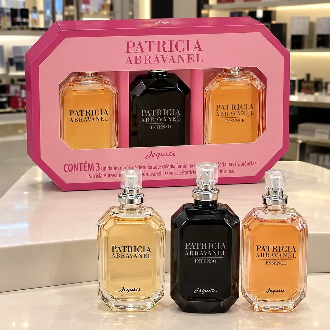 Kit 3 Colônias Perfumes Patricia Abravanel Intenso Essence