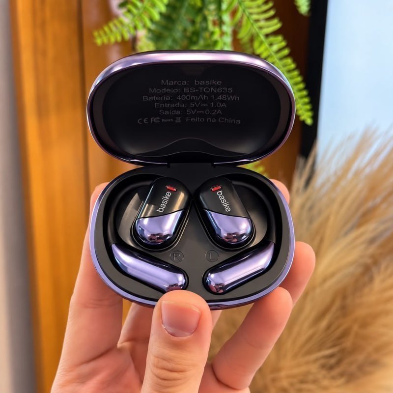 Basike Fone De Ouvido Sem Fio Bluetooth Com Gancho Gamer Esportivo
