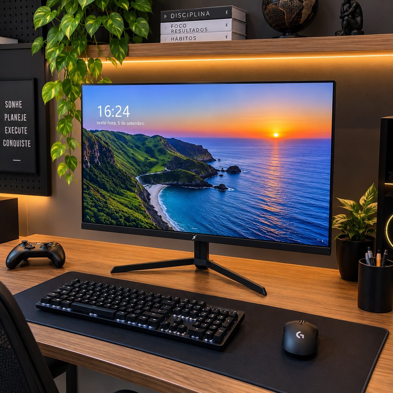Monitor Gamer Superframe Vision 23.8 Pol Fhd Ips 240hz Preto