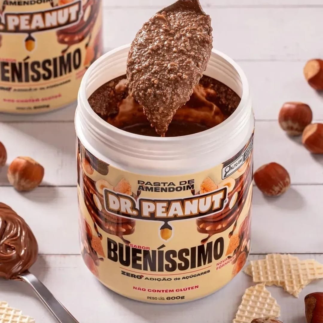 Dr. Peanut Melhor Pasta de Amendoim amentoim cremosa sabor Bueníssimo x 600g