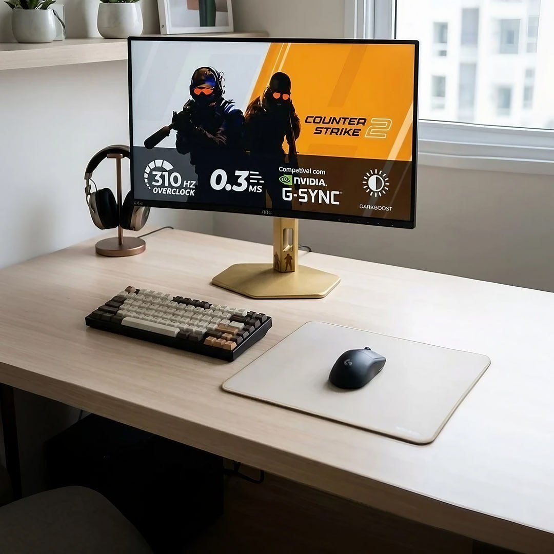 Monitor Gamer AOC AGON CS2 25" 310Hz 0.3ms HDR400 IPS Base Ajustável CS25G