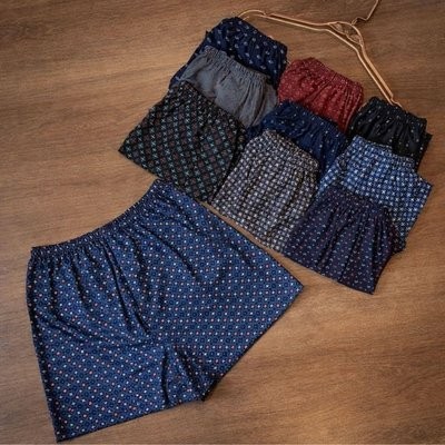 Kit 3 Samba Canção De Liganete Cueca Short Malha Fria Pijama (P ao XG)