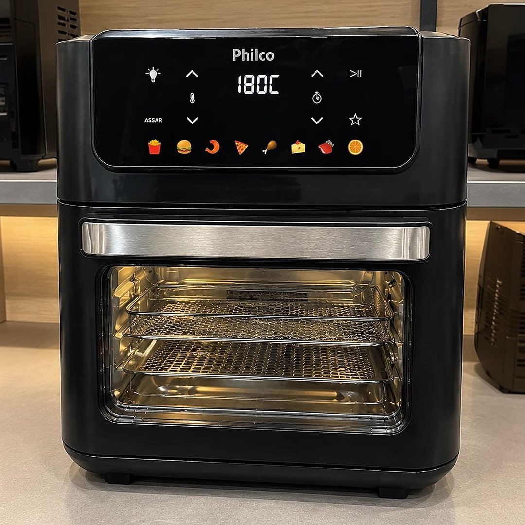 Fritadeira Air Fryer Oven 11 Litros 1800w 8 Funções Philco PAF11B 127V