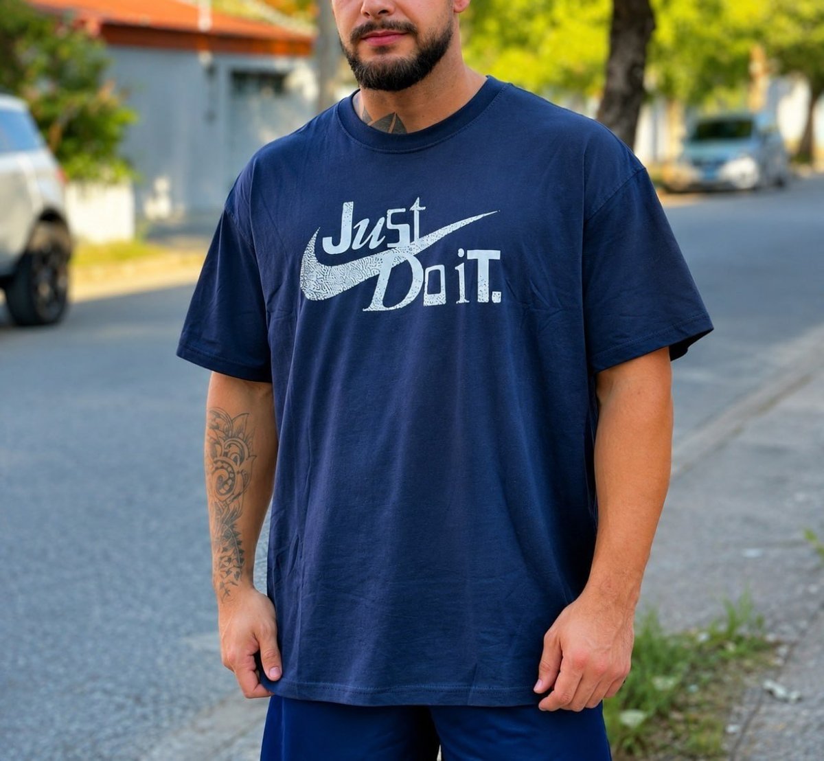 Camiseta Nike Sportswear JDI Unissex - Azul