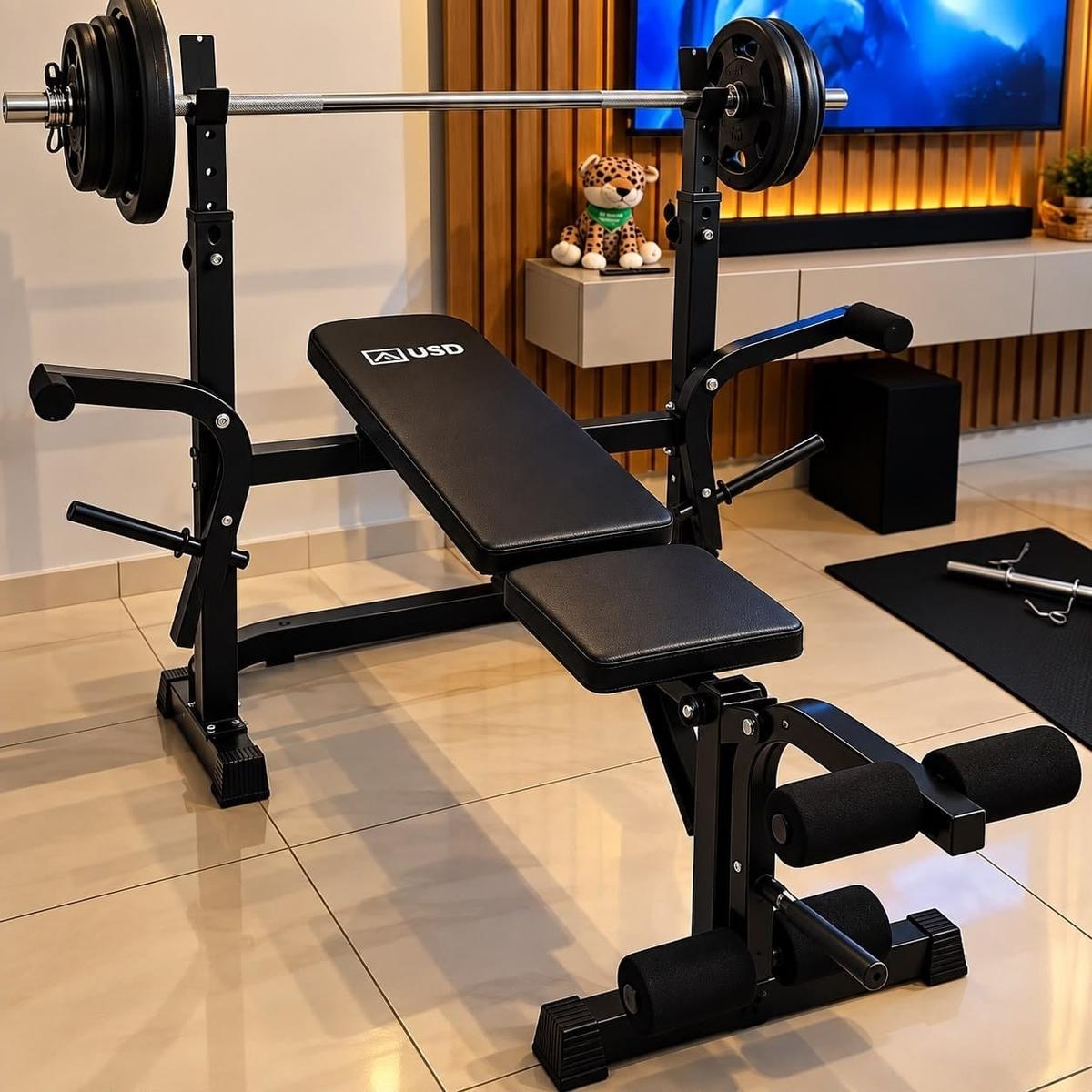 Banco De Supino Aparelho de Musculação Academia Em Casa Ginástica