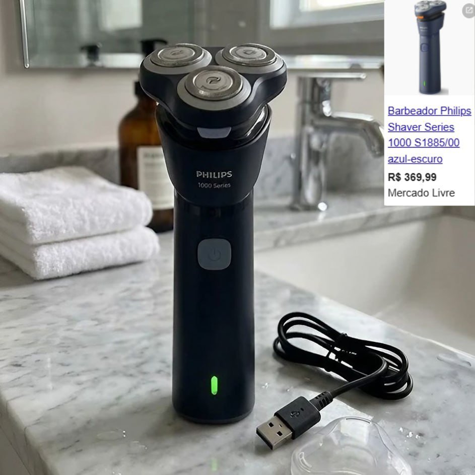 Philips Barbeador Elétrico Shaver Série 1000 S1885/00