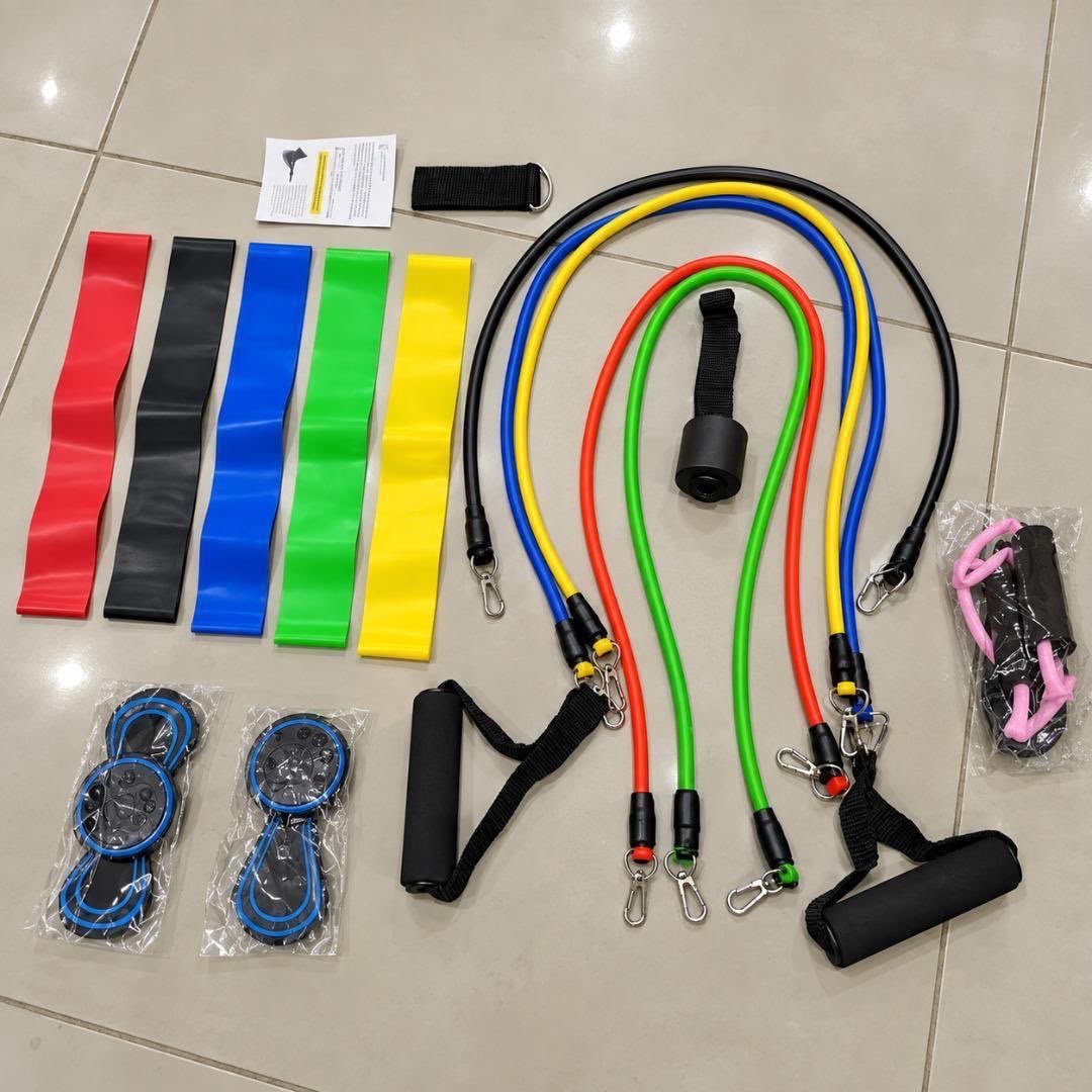 Kit 20 Itens Fitness Esportivos Para Treino Em Casa