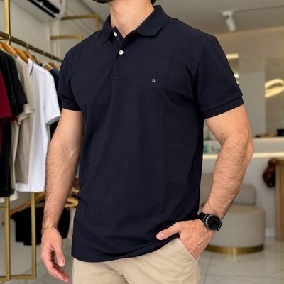 Camiseta Polo Aramis Masculina Basic Piquet Preta (P ao G)