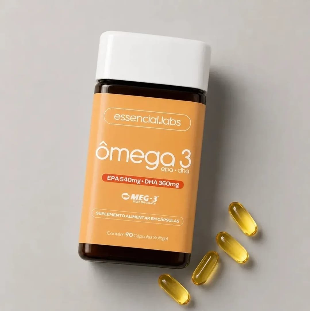 ÔMEGA 3 EPA DHA 1000mg com Selo MEG-3® - 90 Cápsulas Softgel - 100% Puro com Tecnologia Avançada e Alta Biodisponibilidade