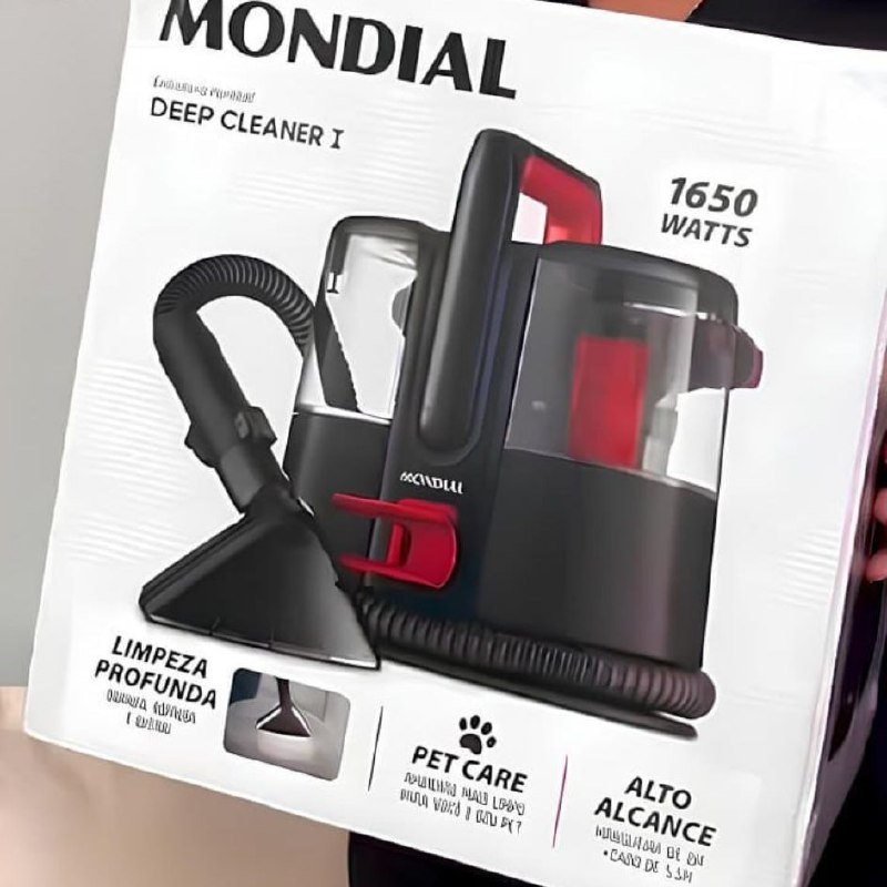MONDIAL Extratora e Higienizadora Portátil Deep Cleaner I, Preto/Vermelho, 1650W, 220V - EXP-01-R