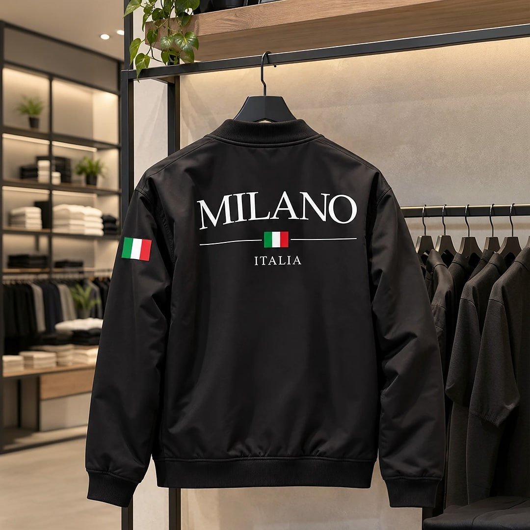 Jaqueta Fitness Bomber Esportiva Milano Italy