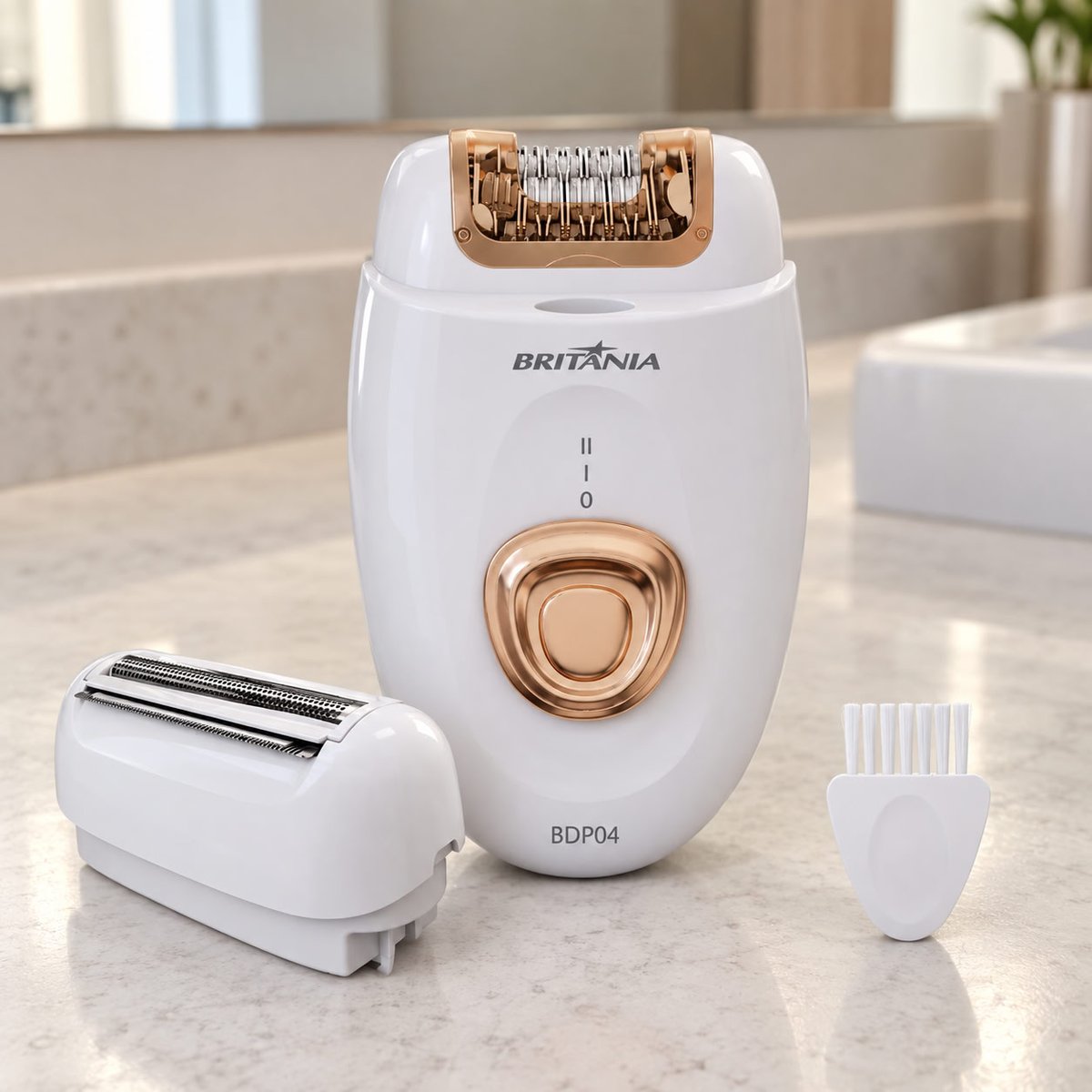 Depilador Britânia Bivolt 4 Acessórios Bdp04 Branco