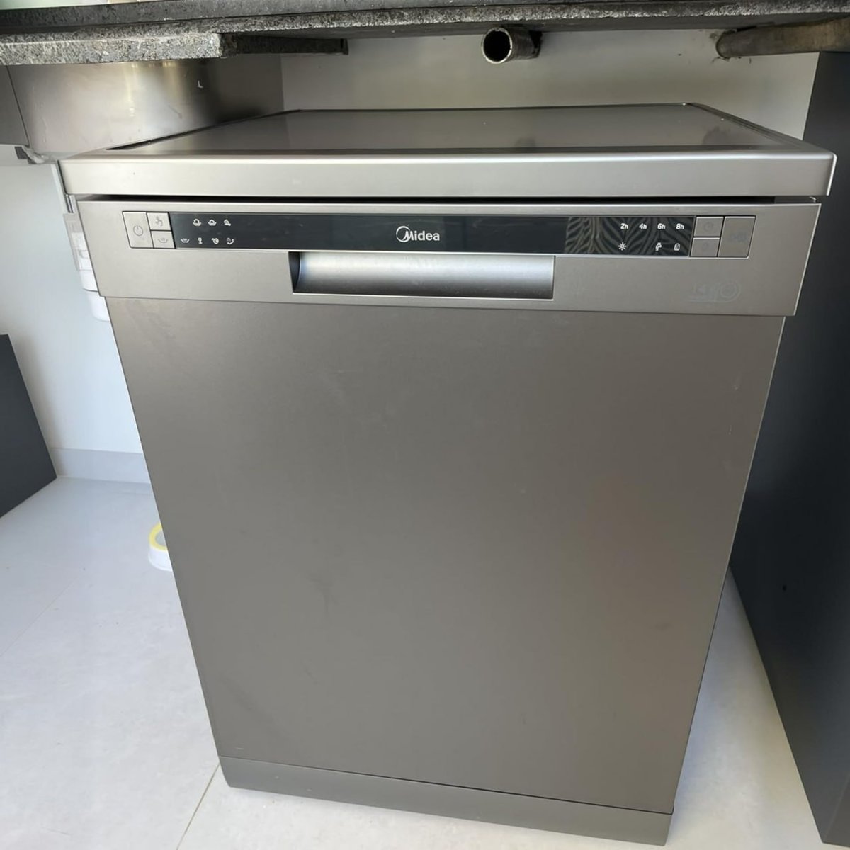 Lava Louças Midea 14 Serviços Pré Lavagem Cinza Dwa14s2 127V