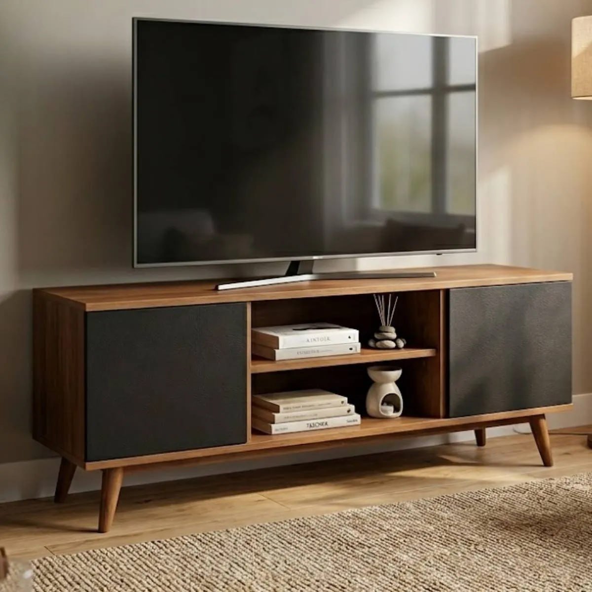 Rack Estante Industrial Mdp 120x60 Com Espaço Pra Decoração