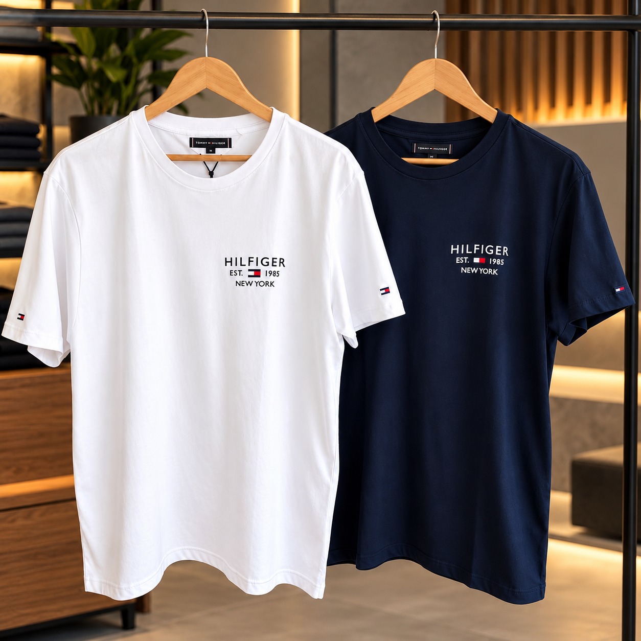 Kit com 2 Camisetas Tommy Hilfiger Brand Love