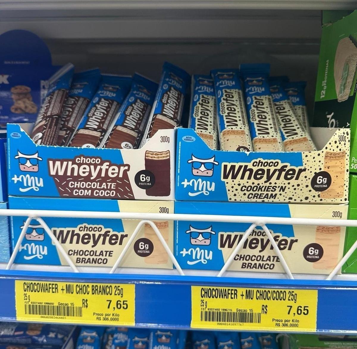 +Mu Chocowheyfer Proteico Caixa Mista - Display 12 unidades