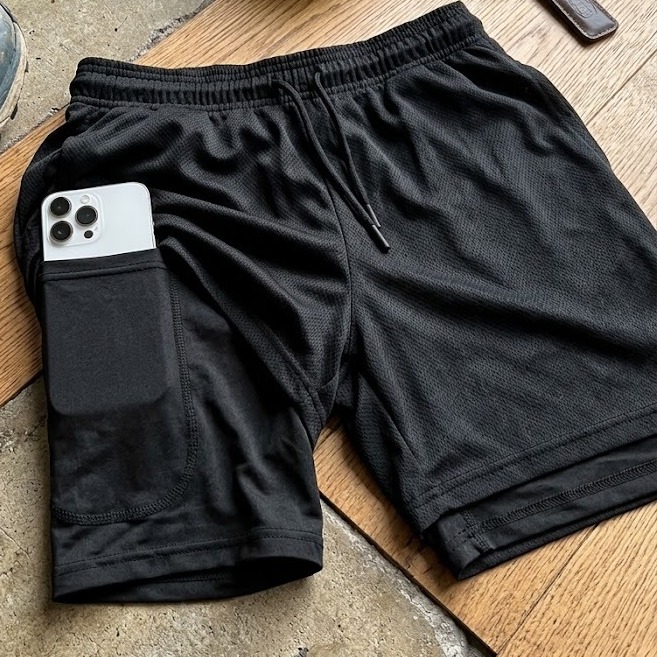 Kit 4 Shorts 2 Em 1 Duplo Dryfit Masculino Compressão Térmic (P ao GG)
