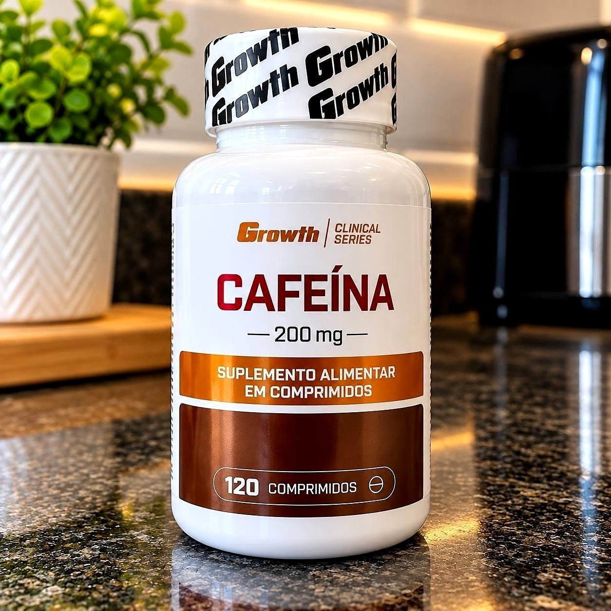 ⚡️ ESSE TE DA ENERGIA Cafeína 200mg 120 Comprimidos Growth