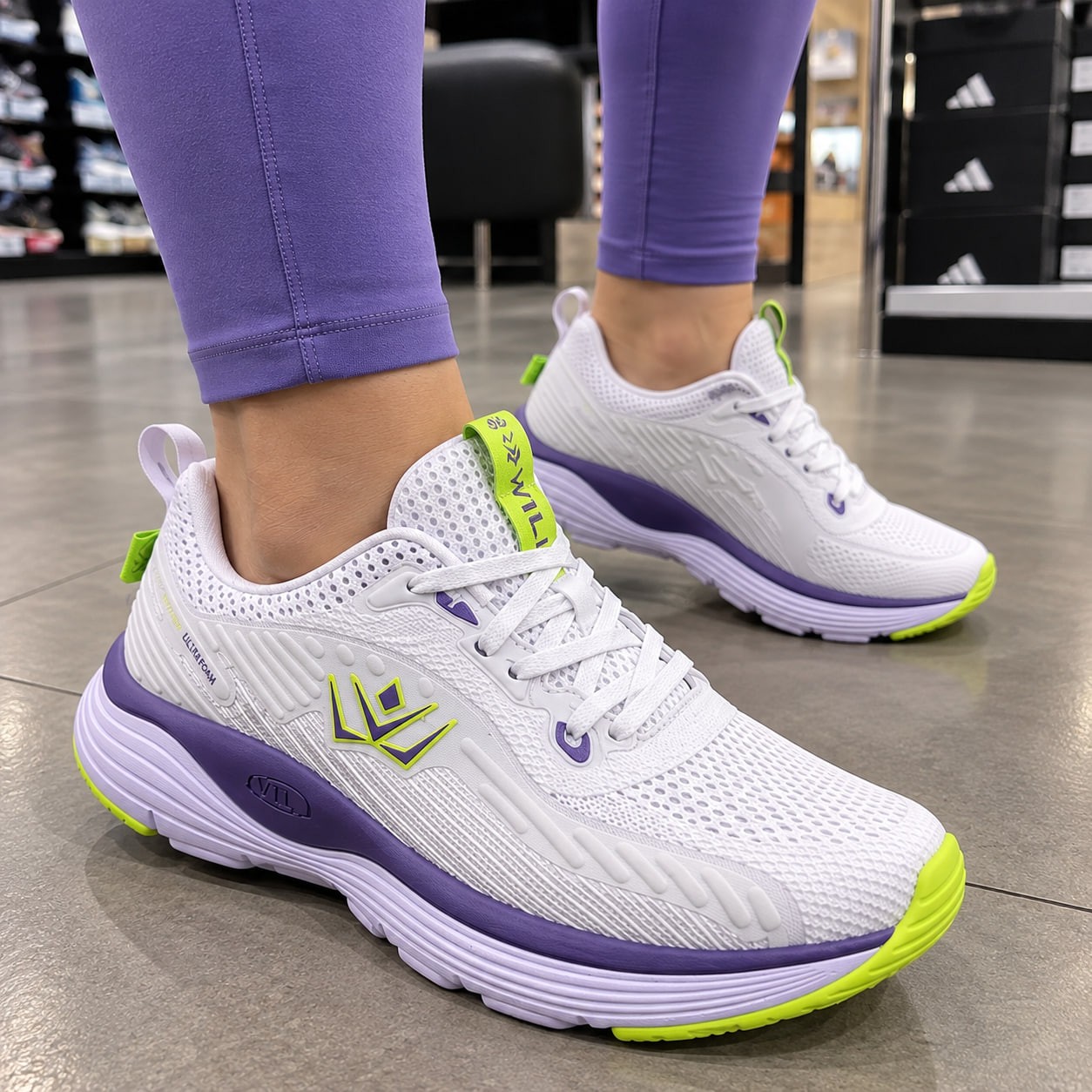 Tenis Branco Feminino Esportivo Vili Olimp Academia Treino