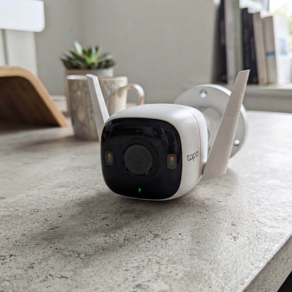 Câmera de segurança TP-Link Tapo C320WS 2K 4MP WiFi Branco IP66