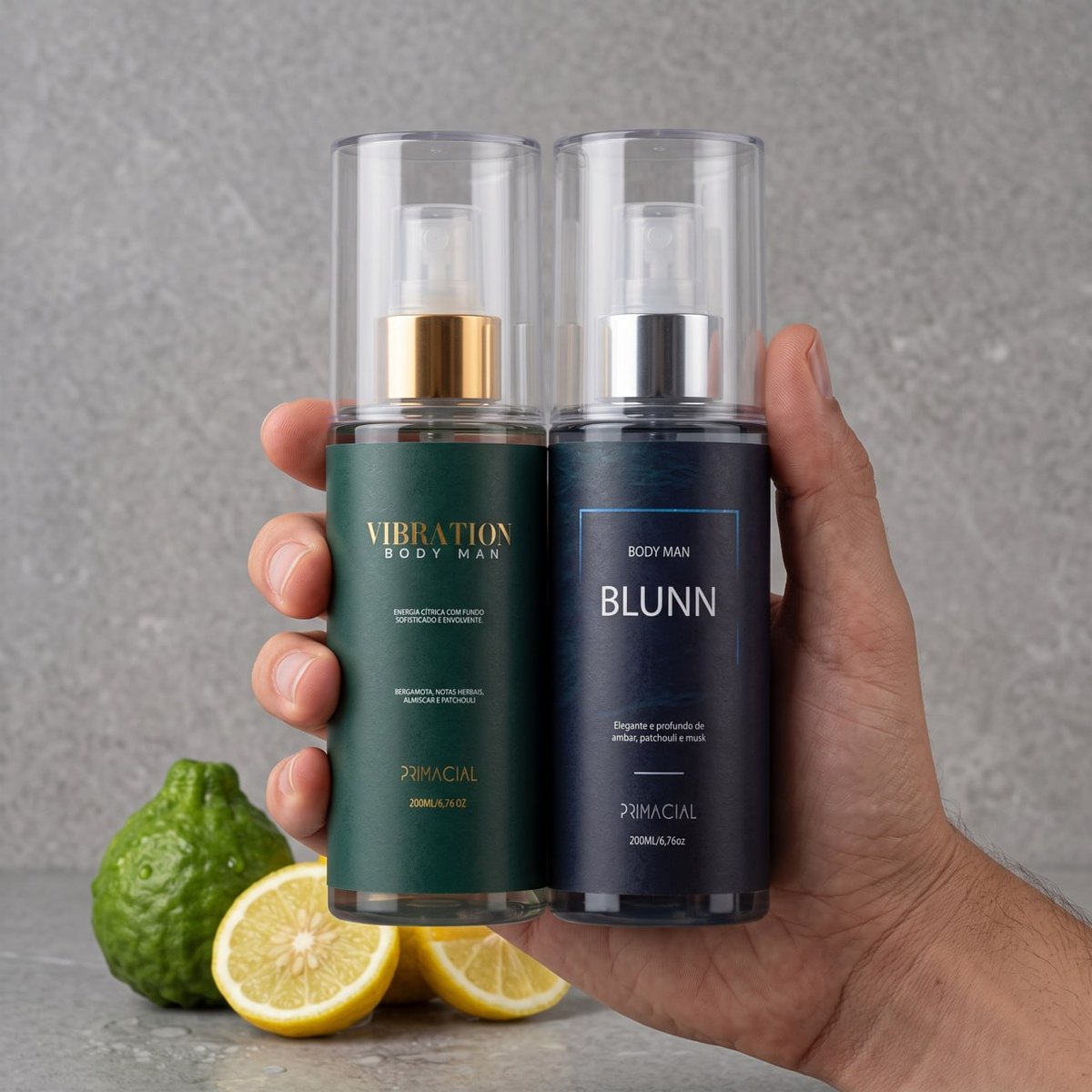 Kit Body Splash Masculino Vibration E Blunn 200ml