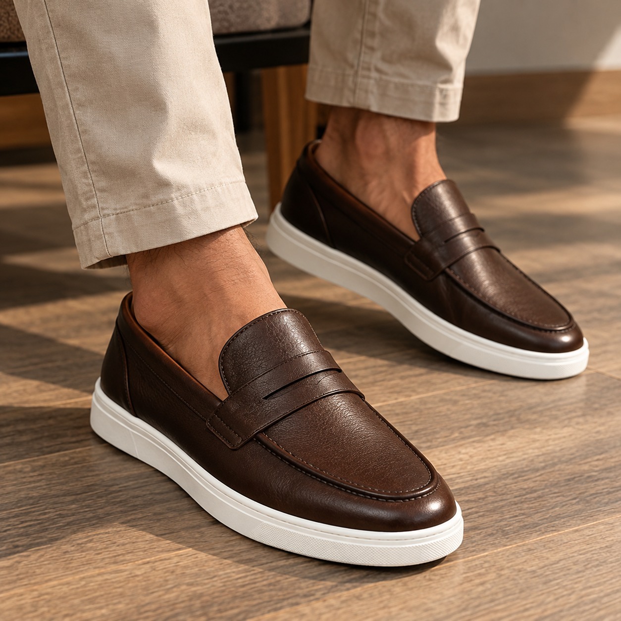 Sapato Masculino Mocassim Loafer Couro Casual Comfort Luxo (37 ao 46)