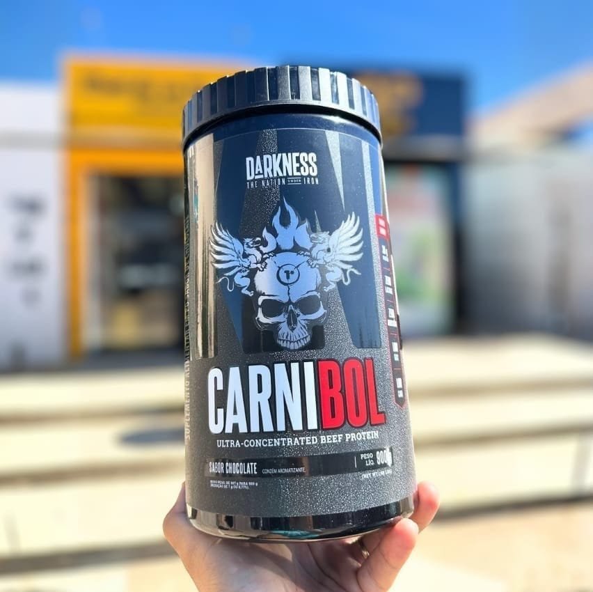 Whey Proteína De Carne Carnibol Salted Caramel 900g Darkness Caramelo Salgado