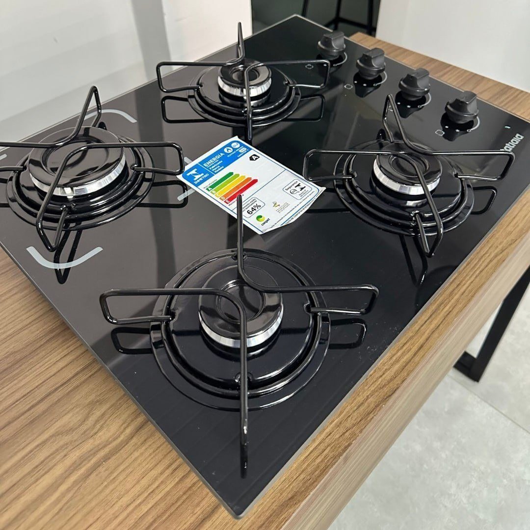 Cooktop Itatiaia Essencial 4 Bocas cor Preto