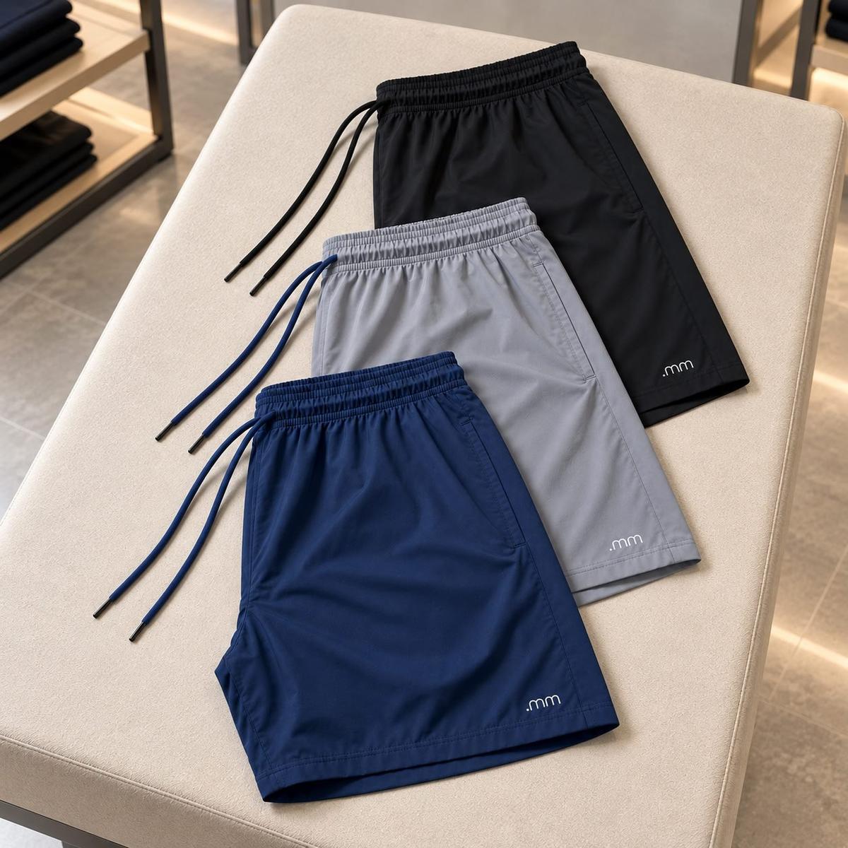 Kit 3 Shorts Bermuda Masculina Básico Mauricinho Tactel