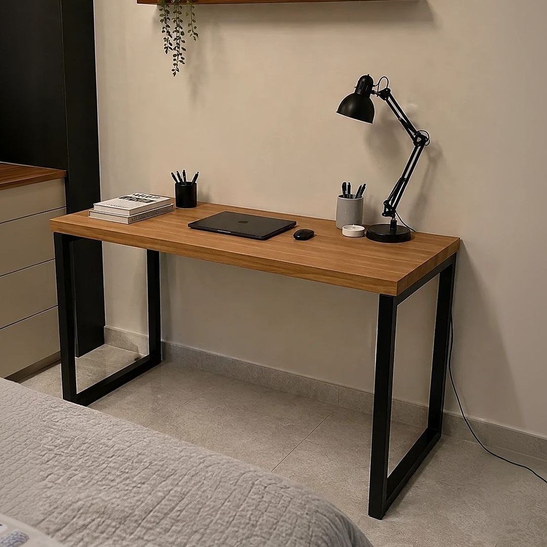 Mesa Escritório Industrial 150x60 Reforçado Ferro Homeoffice